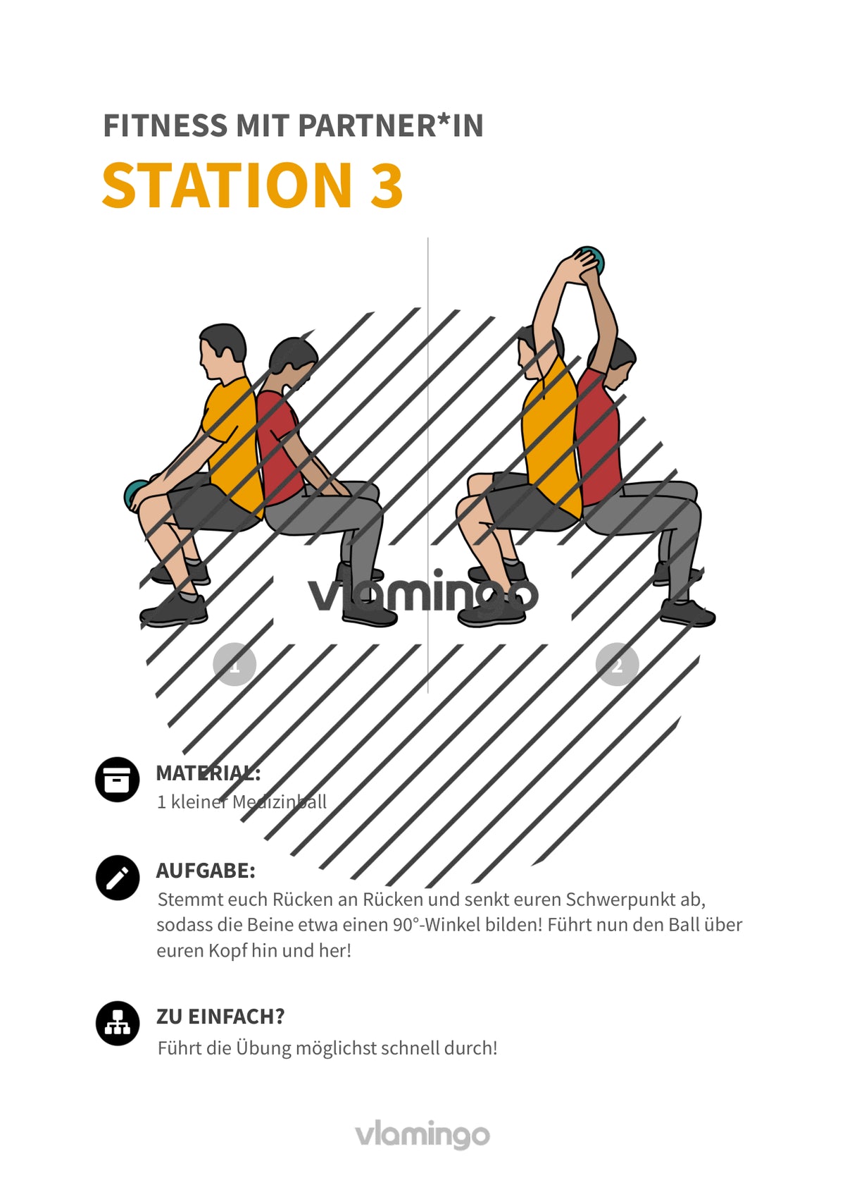 30 Fitnessübungen für ein Partner-Workout (Sport)