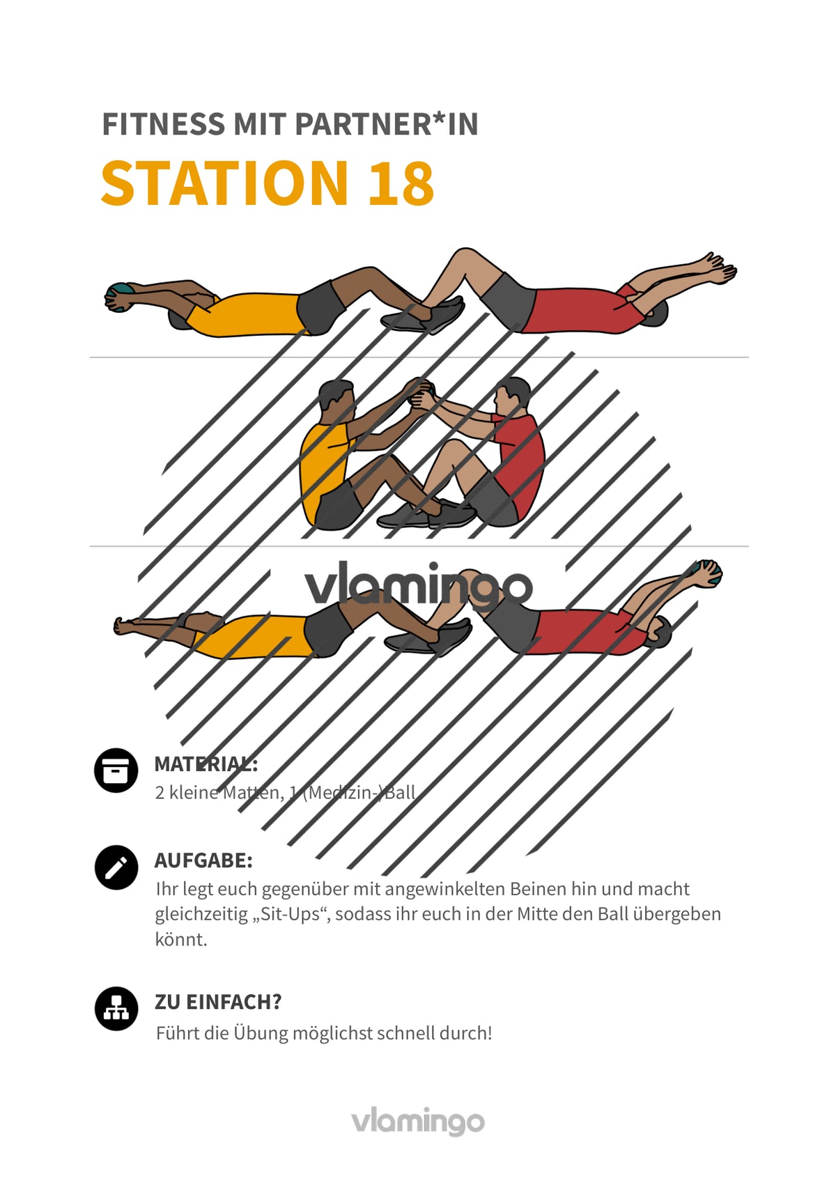 30 Fitnessübungen für ein Partner-Workout (Sport)