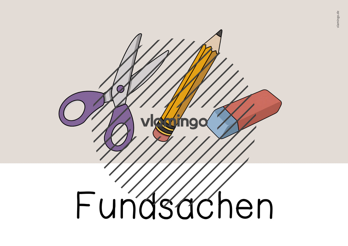 Fundkiste: Bildkarten zum Ausdrucken (Fundsachen / Fundbüro)