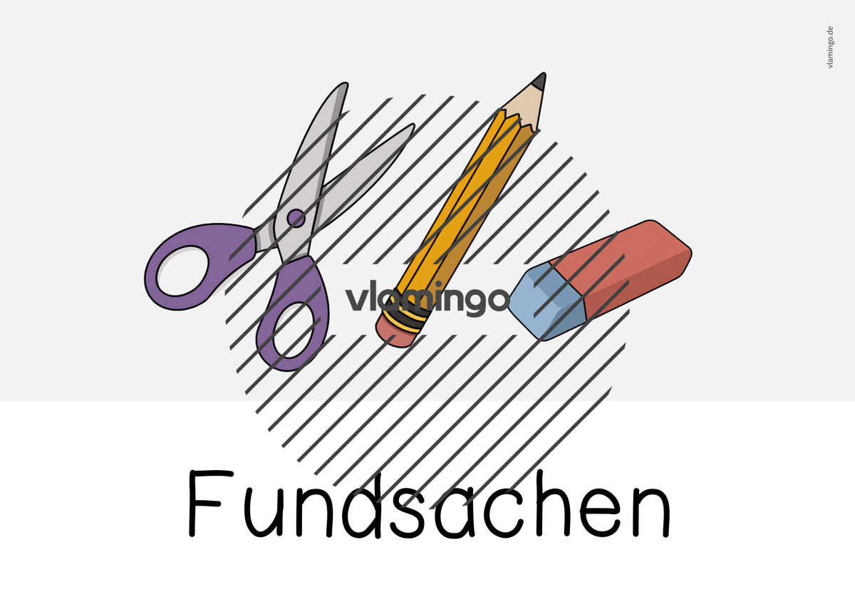 Fundkiste: Bildkarten zum Ausdrucken (Fundsachen / Fundbüro)