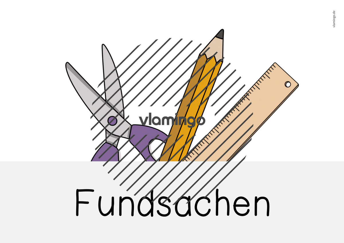 Fundkiste: Bildkarten zum Ausdrucken (Fundsachen / Fundbüro)