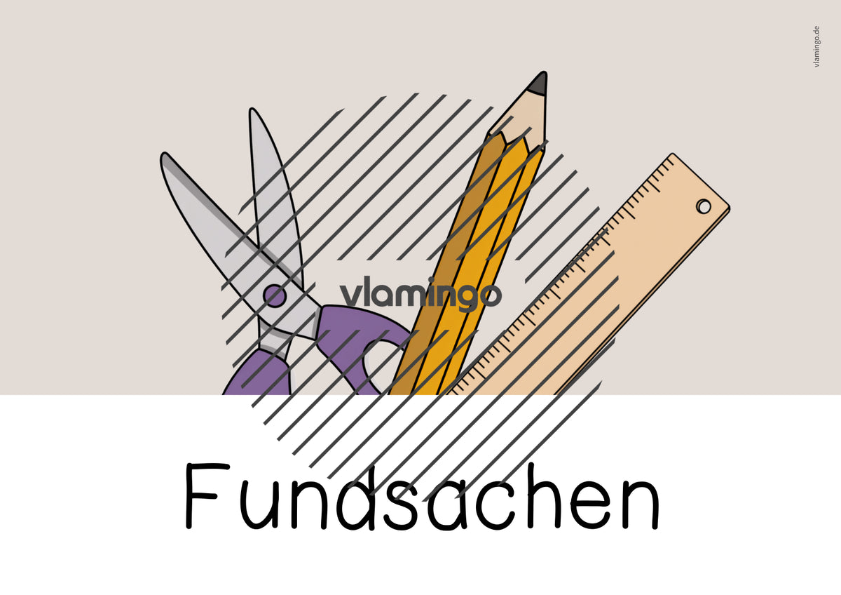 Fundkiste: Bildkarten zum Ausdrucken (Fundsachen / Fundbüro)