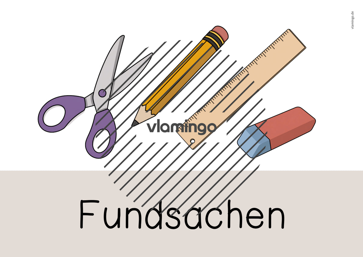 Fundkiste: Bildkarten zum Ausdrucken (Fundsachen / Fundbüro)