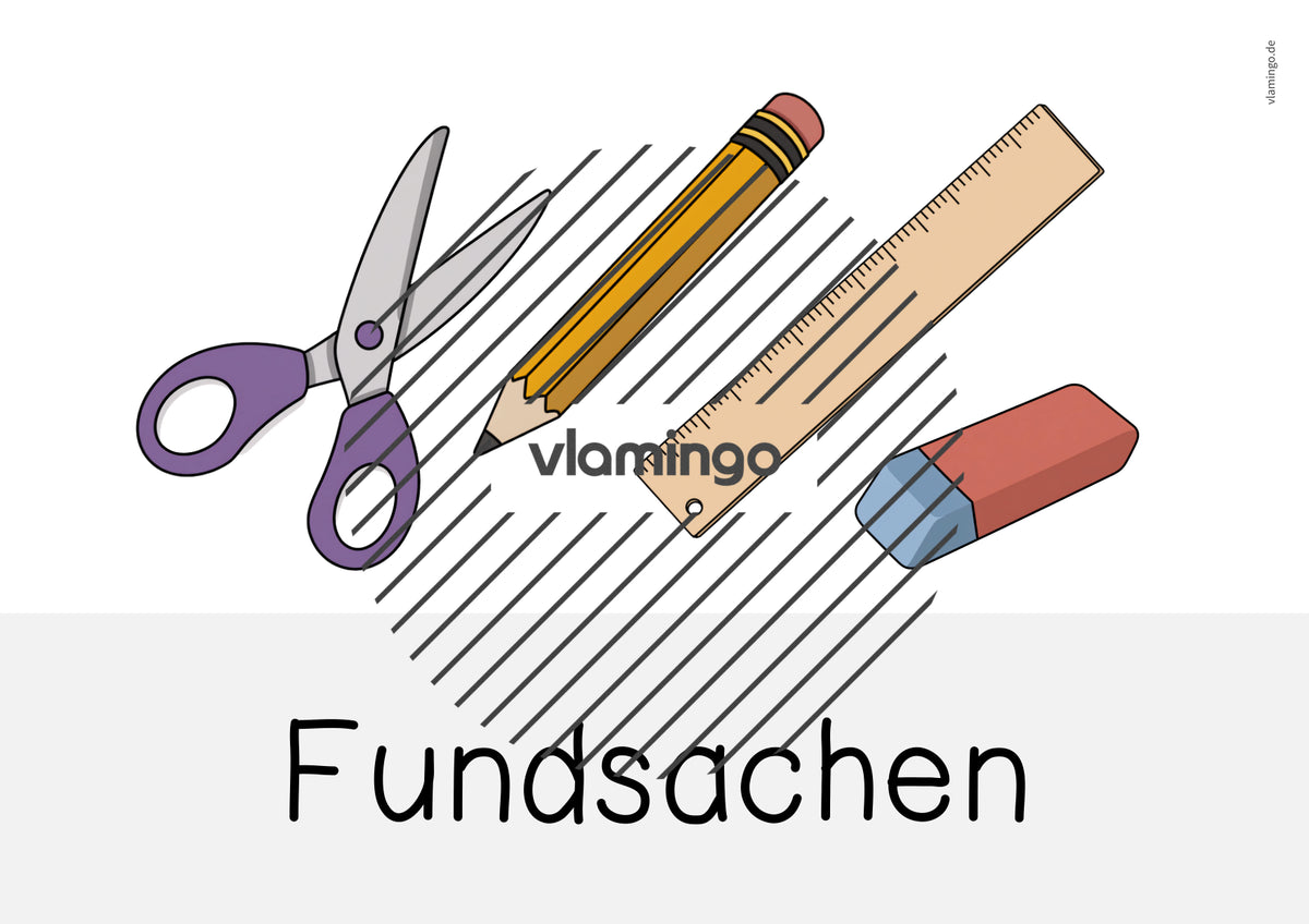 Fundkiste: Bildkarten zum Ausdrucken (Fundsachen / Fundbüro)