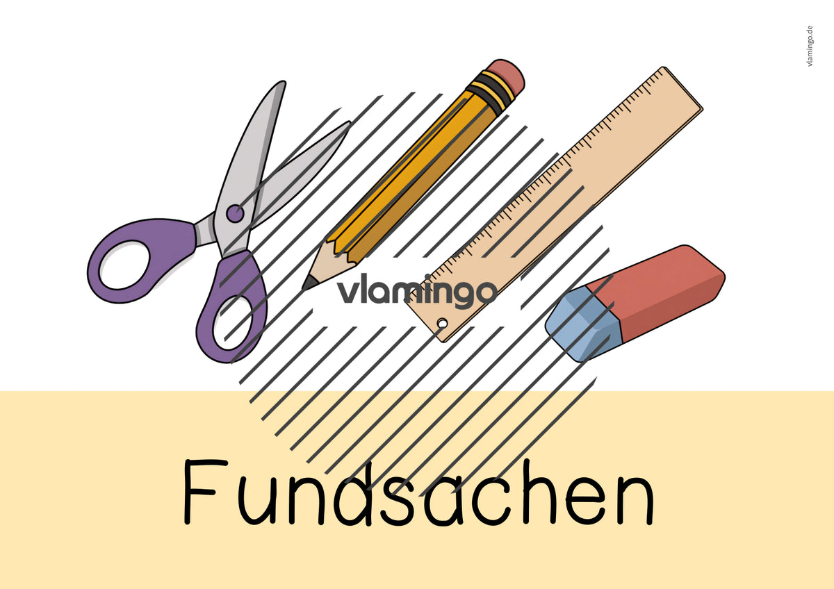 Fundkiste: Bildkarten zum Ausdrucken (Fundsachen / Fundbüro)