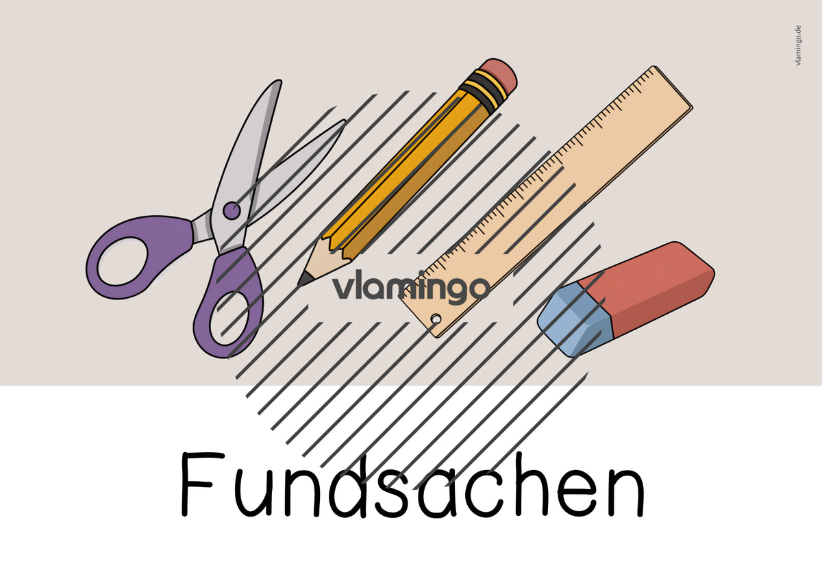 Fundkiste: Bildkarten zum Ausdrucken (Fundsachen / Fundbüro)