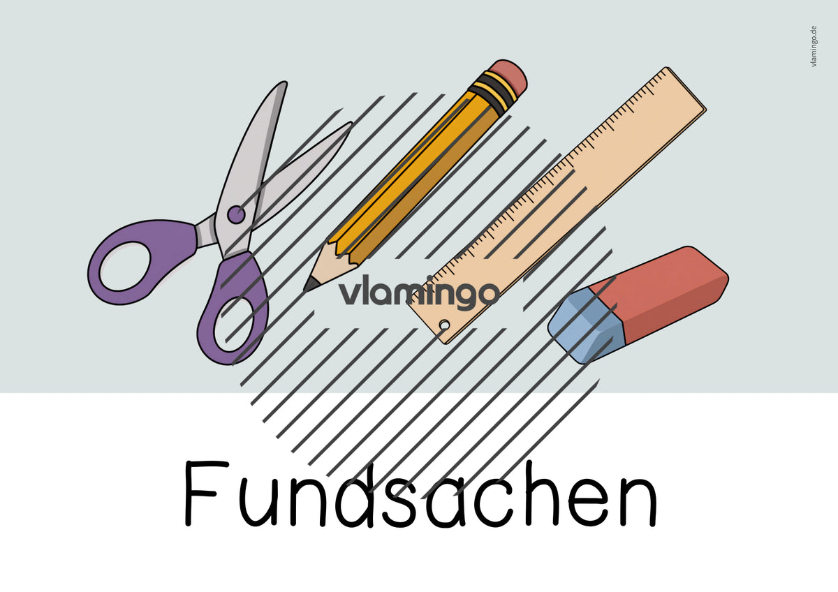 Fundkiste: Bildkarten zum Ausdrucken (Fundsachen / Fundbüro)