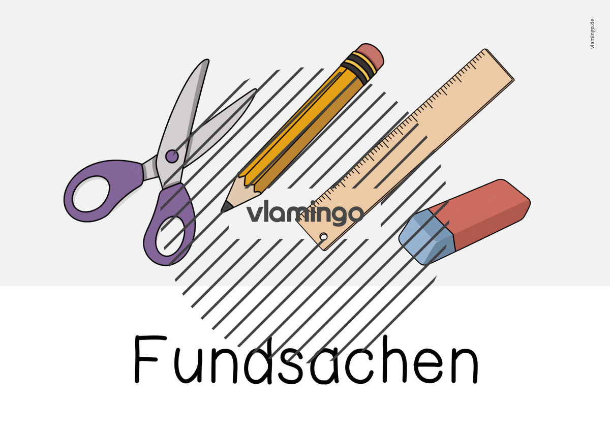 Fundkiste: Bildkarten zum Ausdrucken (Fundsachen / Fundbüro)