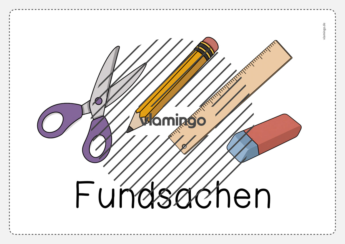 Fundkiste: Bildkarten zum Ausdrucken (Fundsachen / Fundbüro)