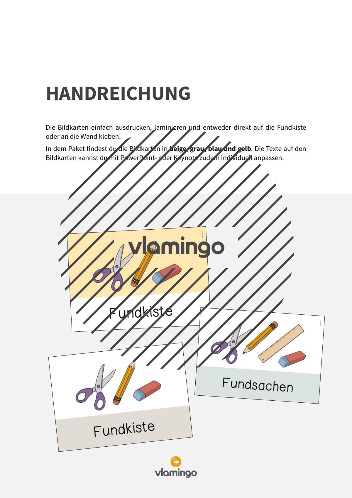 Fundkiste: Bildkarten zum Ausdrucken (Fundsachen / Fundbüro)