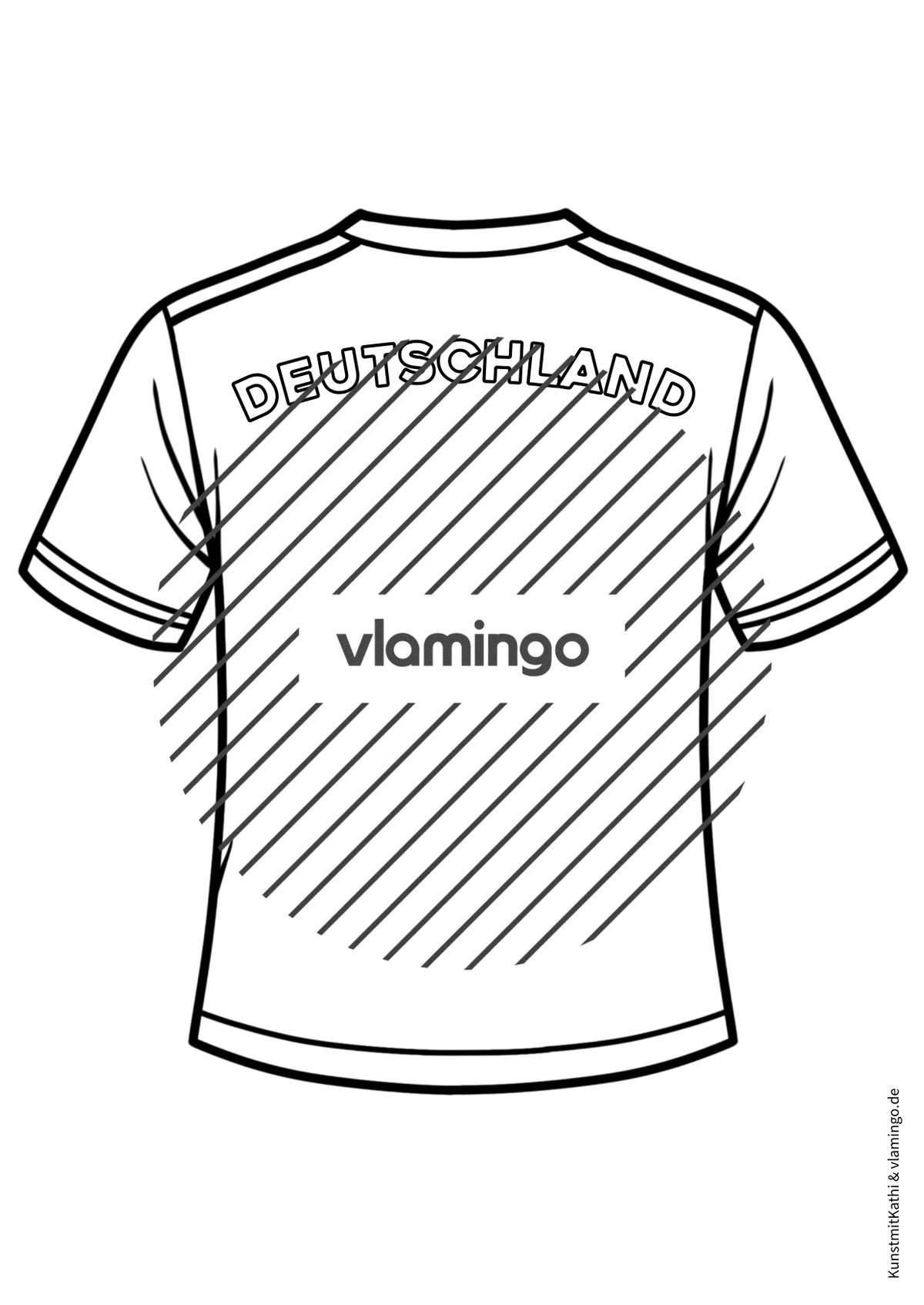 Fußball-WM 2026: Eigenes Trikot gestalten (Malvorlagen)