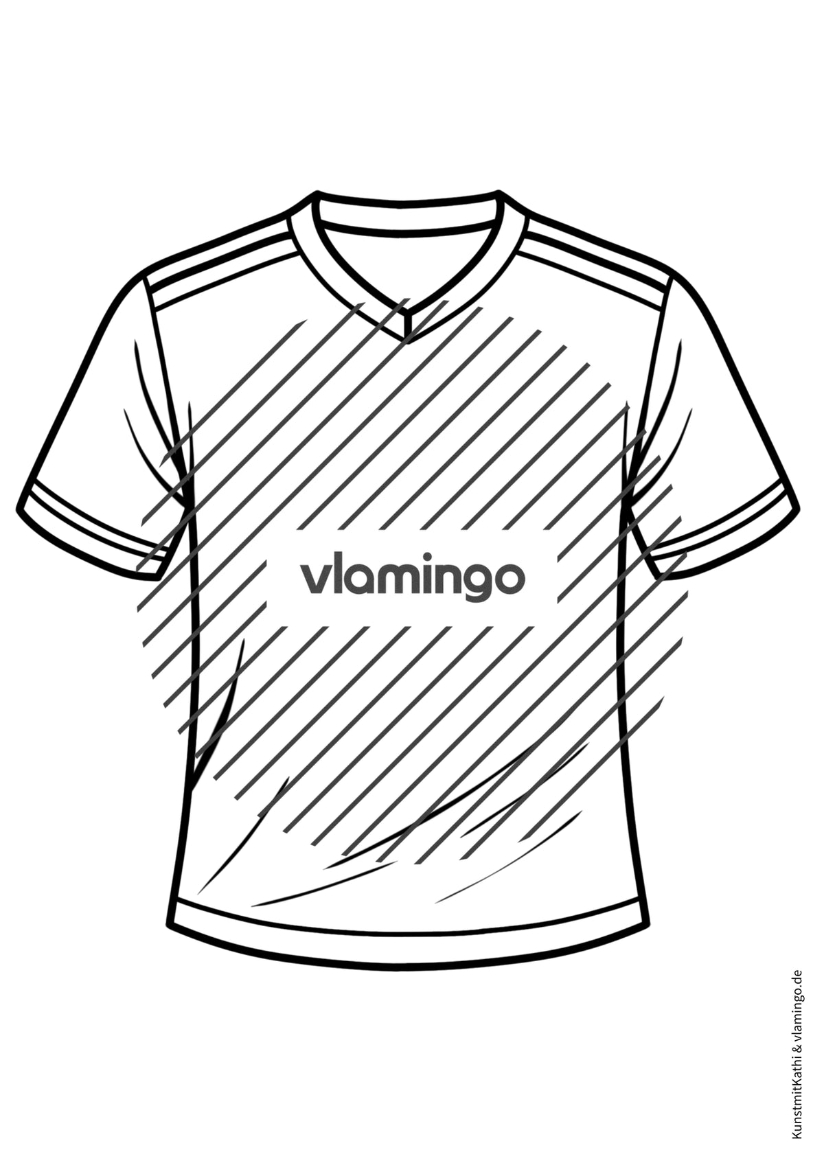 Fußball-WM 2026: Eigenes Trikot gestalten (Malvorlagen)