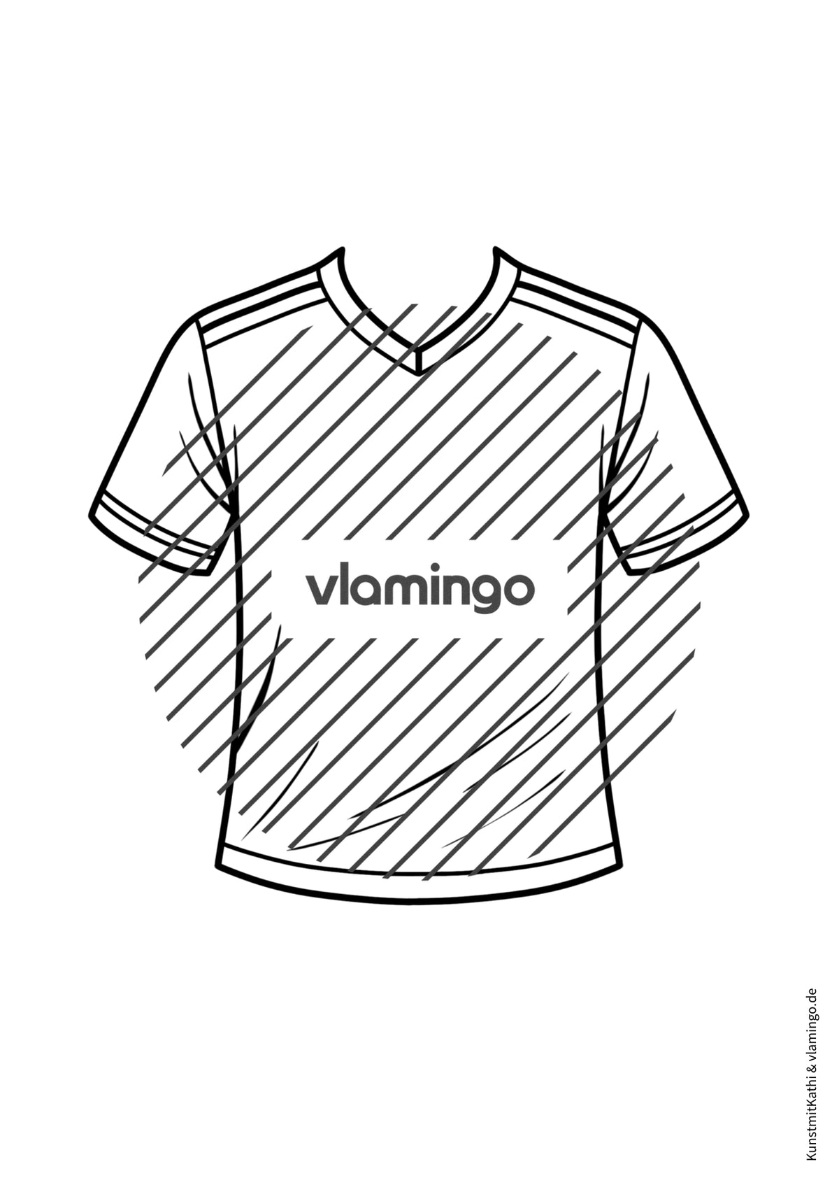 Fußball-WM 2026: Eigenes Trikot gestalten (Malvorlagen)