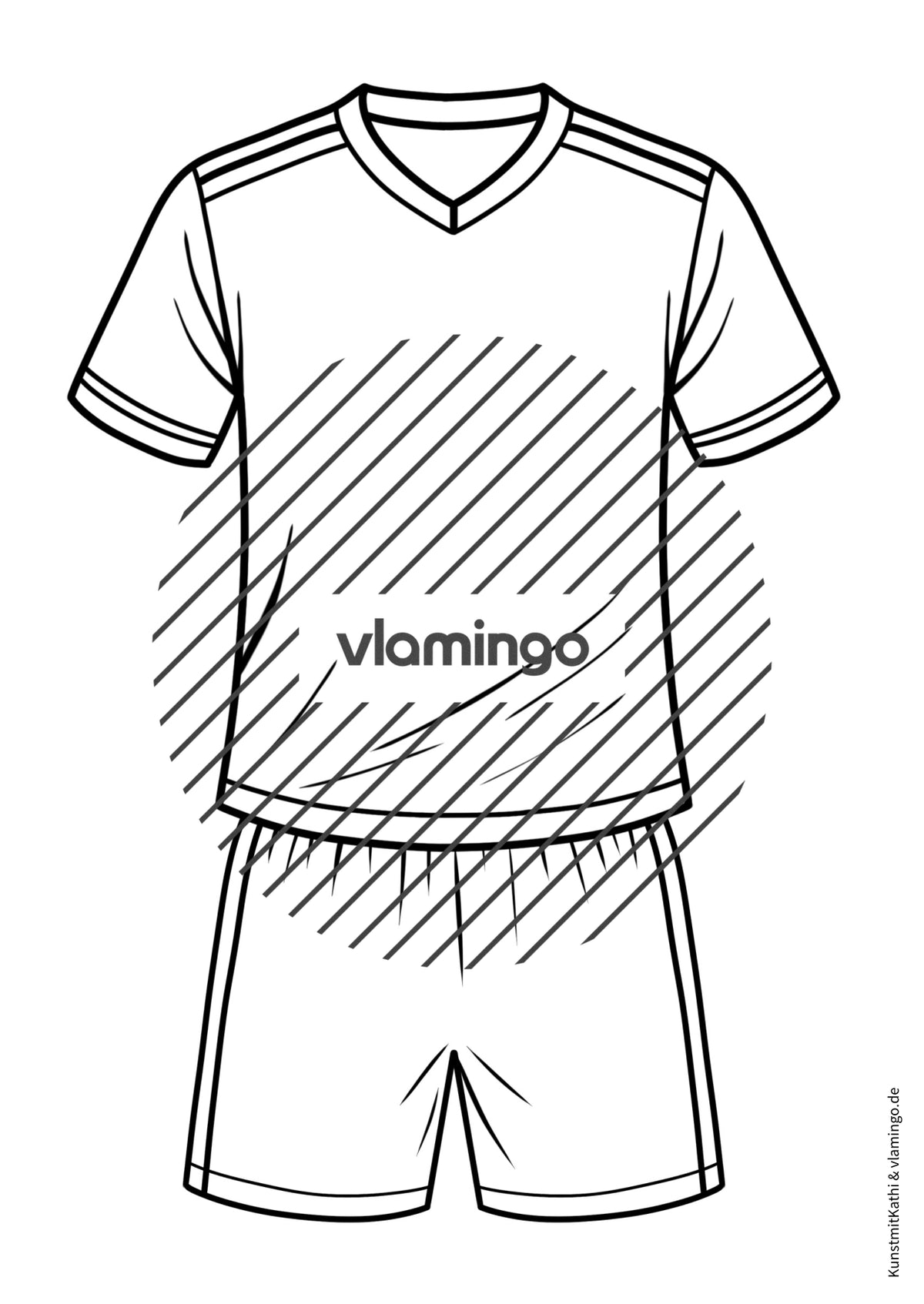 Fußball-WM 2026: Eigenes Trikot gestalten (Malvorlagen)