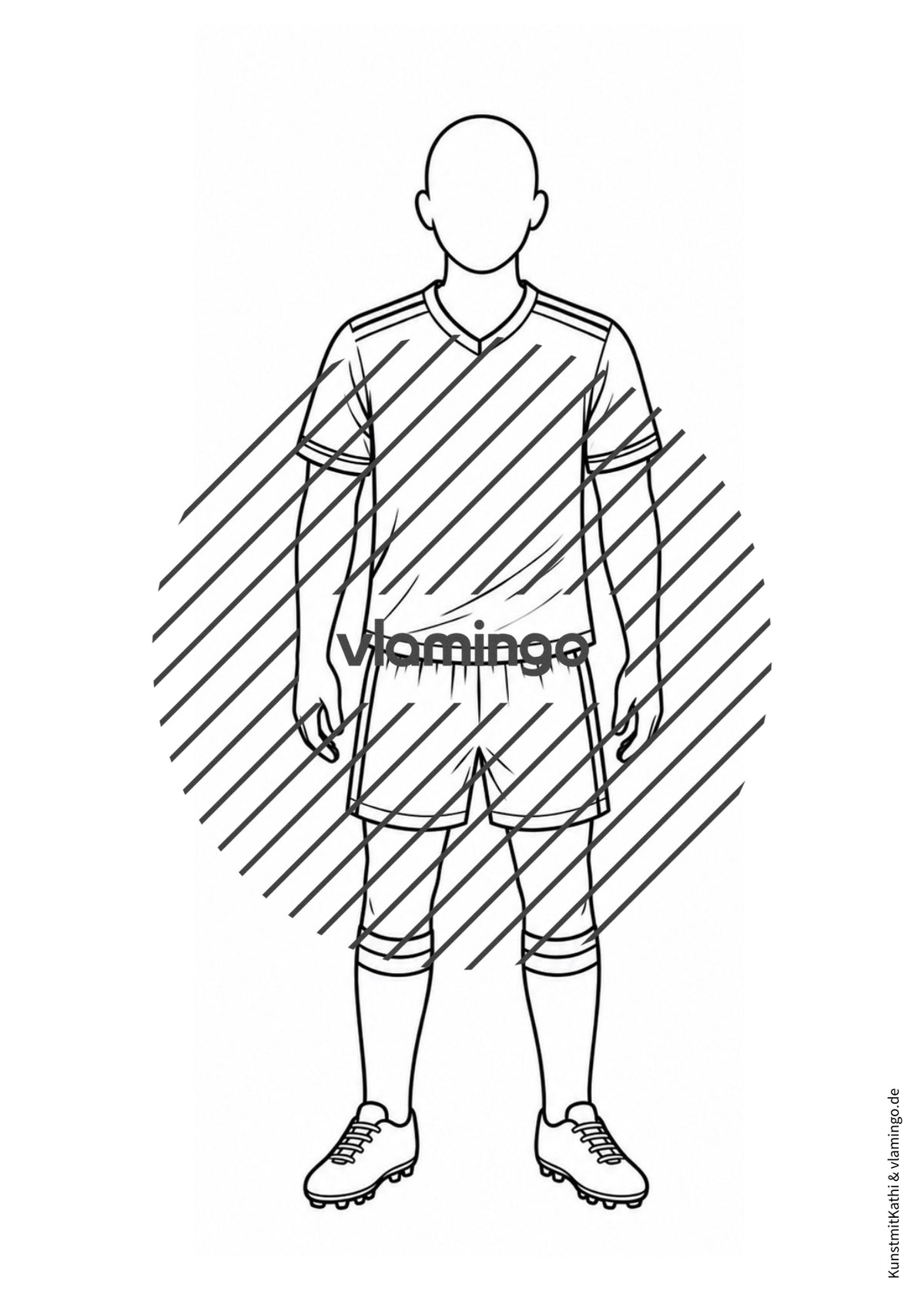 Fußball-WM 2026: Eigenes Trikot gestalten (Malvorlagen)