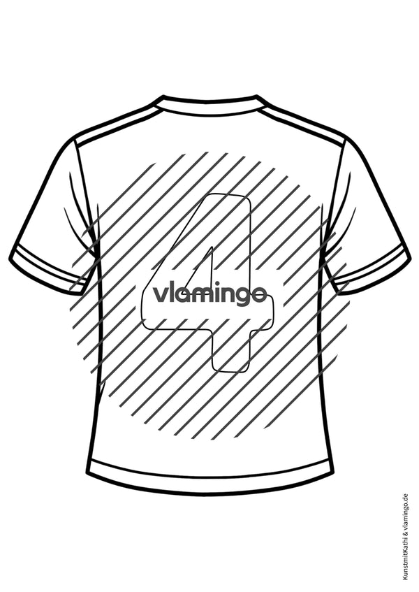 Fußball-WM 2026: Eigenes Trikot gestalten (Malvorlagen)