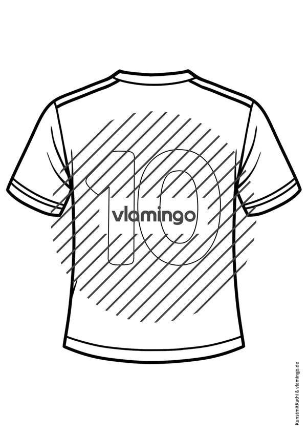 Fußball-WM 2026: Eigenes Trikot gestalten (Malvorlagen)