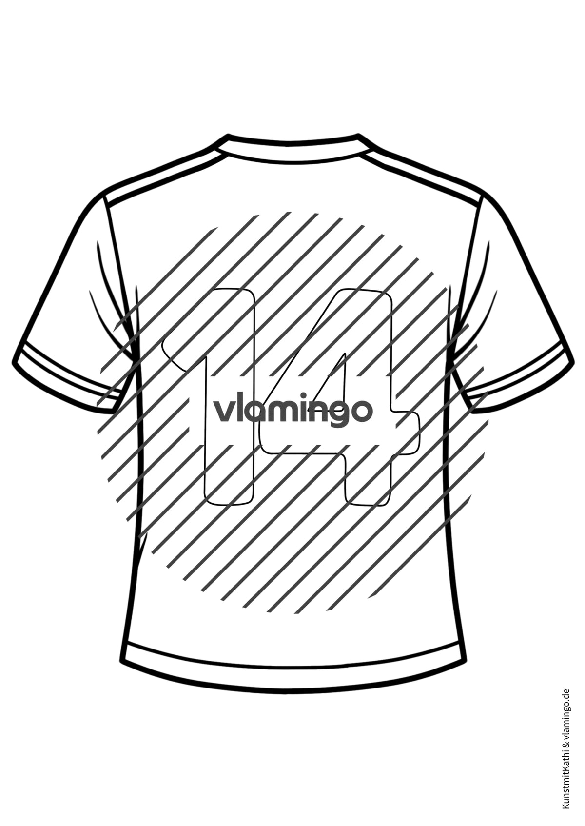 Fußball-WM 2026: Eigenes Trikot gestalten (Malvorlagen)