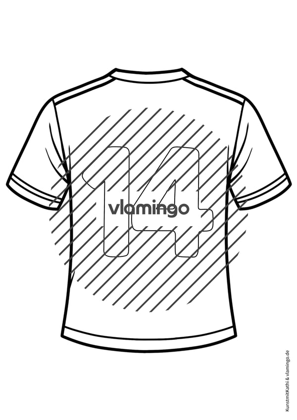 Fußball-WM 2026: Eigenes Trikot gestalten (Malvorlagen)