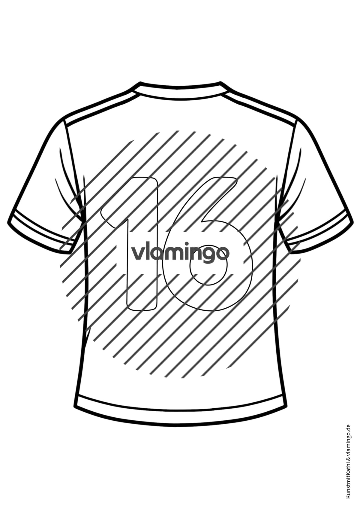 Fußball-WM 2026: Eigenes Trikot gestalten (Malvorlagen)