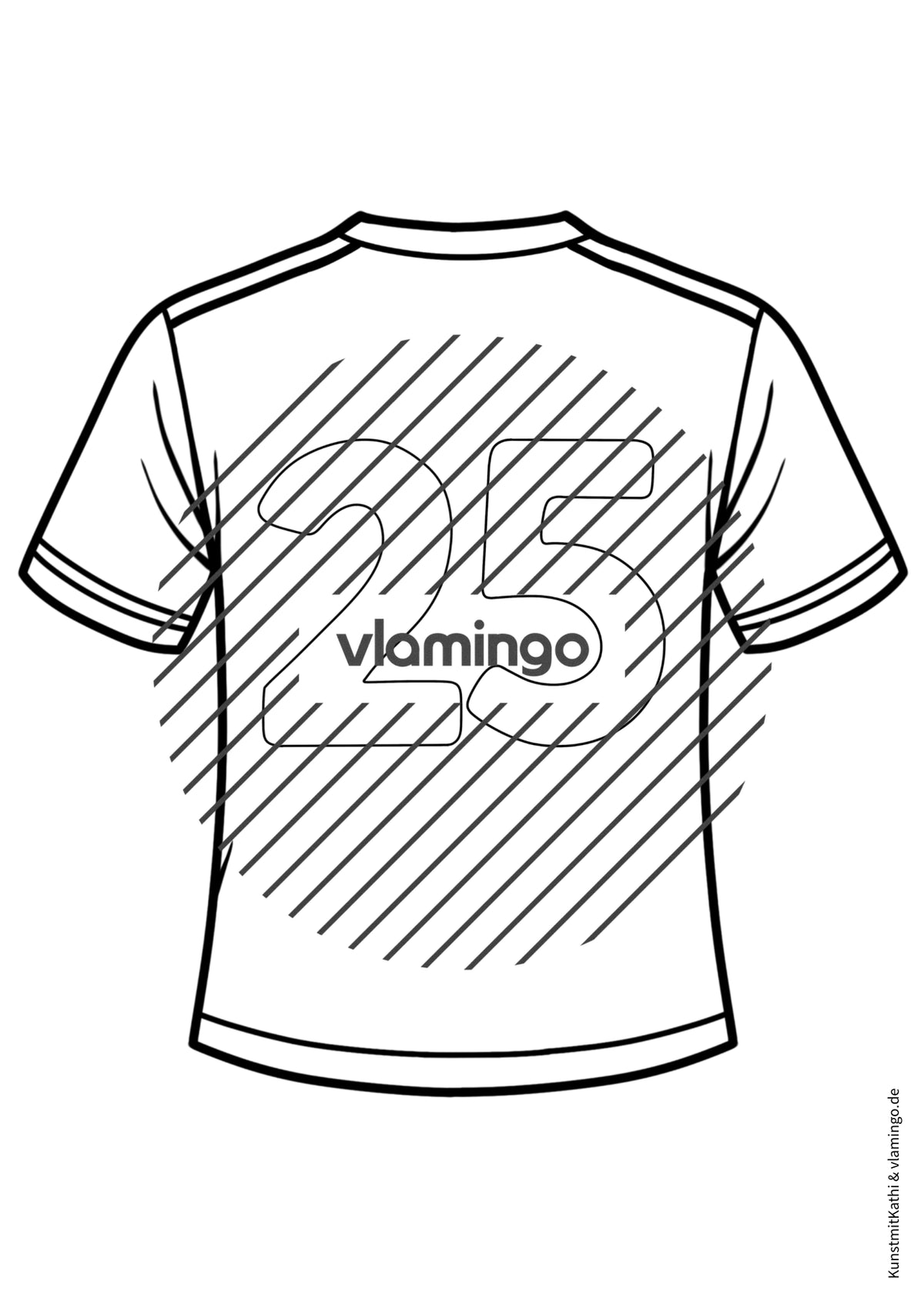 Fußball-WM 2026: Eigenes Trikot gestalten (Malvorlagen)