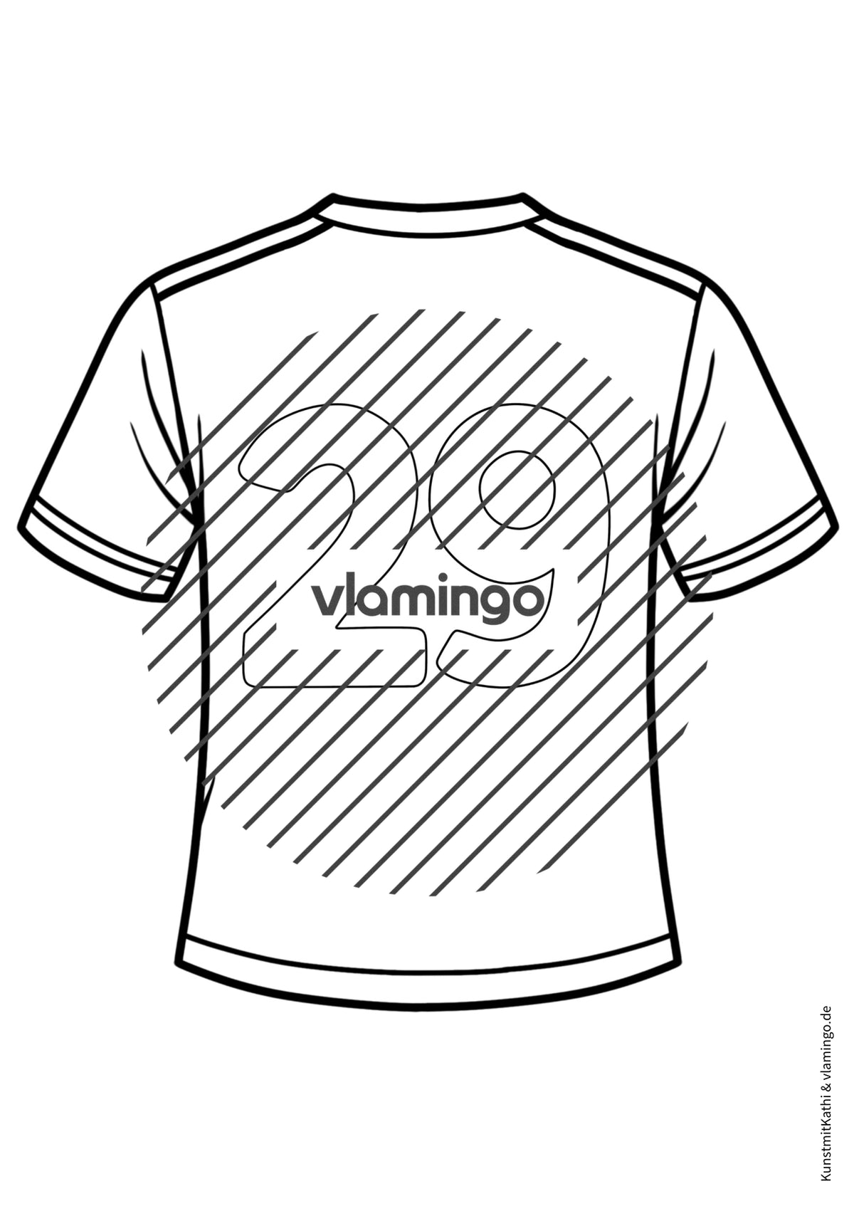 Fußball-WM 2026: Eigenes Trikot gestalten (Malvorlagen)