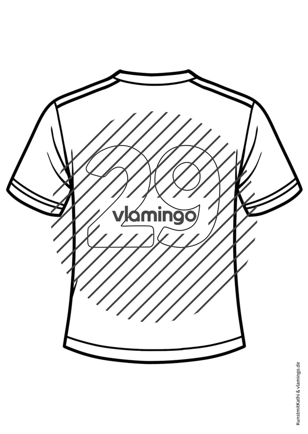 Fußball-WM 2026: Eigenes Trikot gestalten (Malvorlagen)