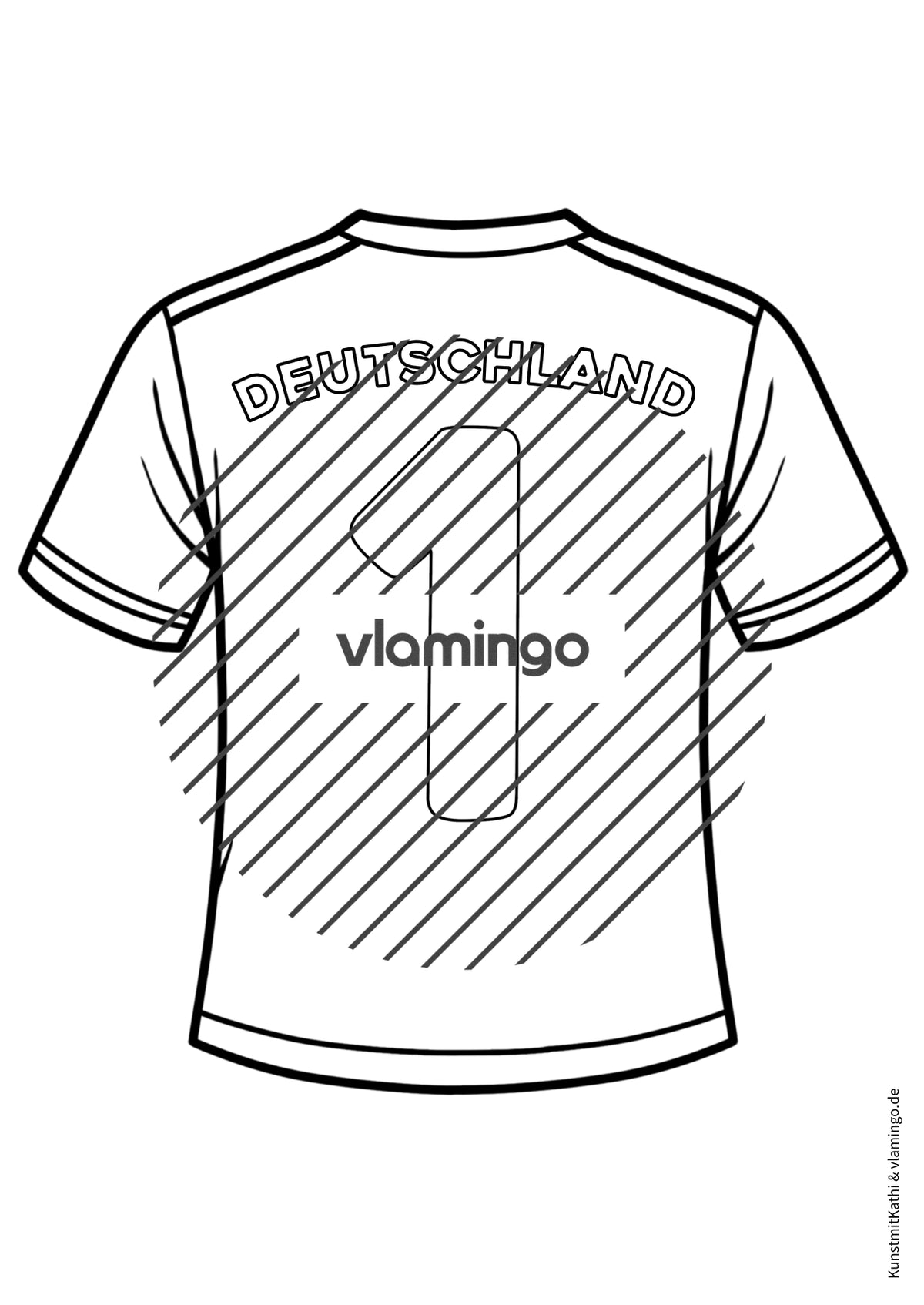 Fußball-WM 2026: Eigenes Trikot gestalten (Malvorlagen)