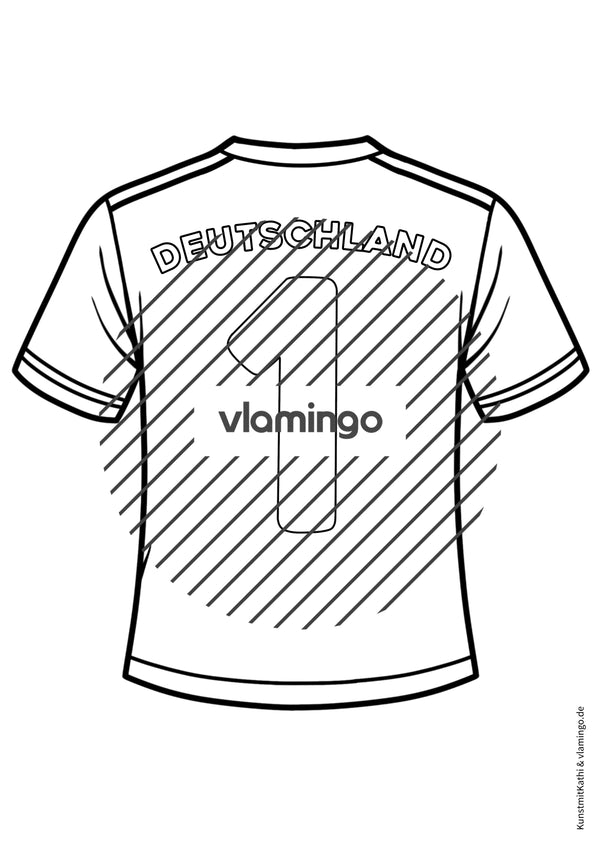 Fußball-WM 2026: Eigenes Trikot gestalten (Malvorlagen)