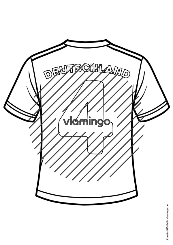 Fußball-WM 2026: Eigenes Trikot gestalten (Malvorlagen)