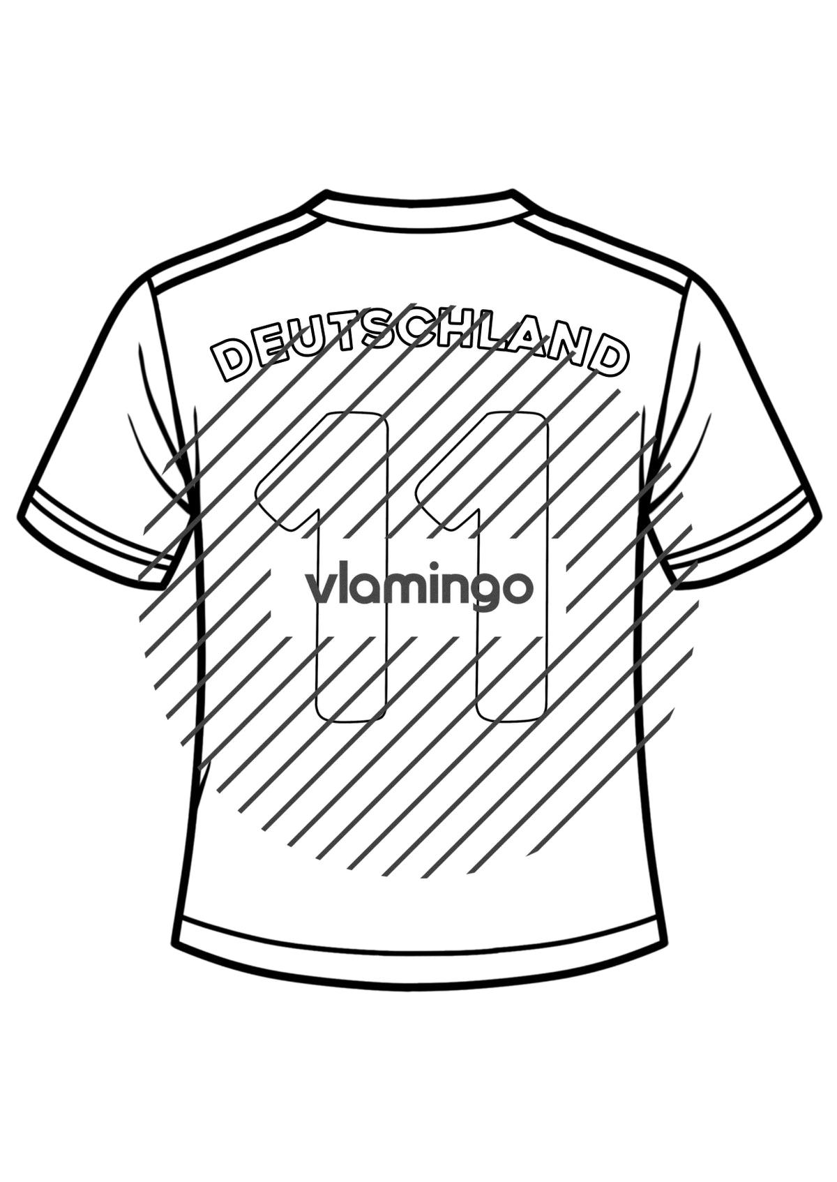 Fußball-WM 2026: Eigenes Trikot gestalten (Malvorlagen)