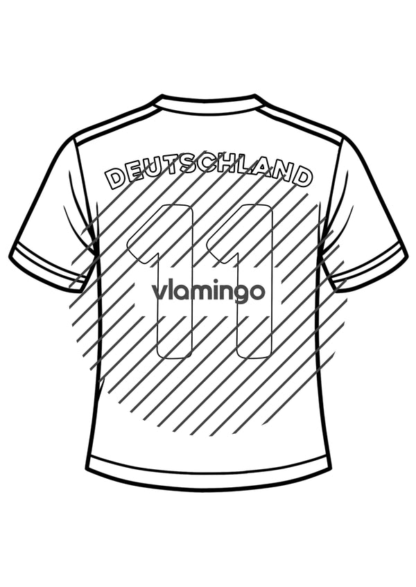 Fußball-WM 2026: Eigenes Trikot gestalten (Malvorlagen)