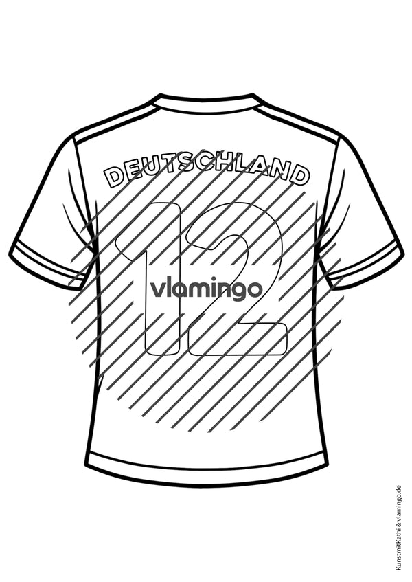 Fußball-WM 2026: Eigenes Trikot gestalten (Malvorlagen)