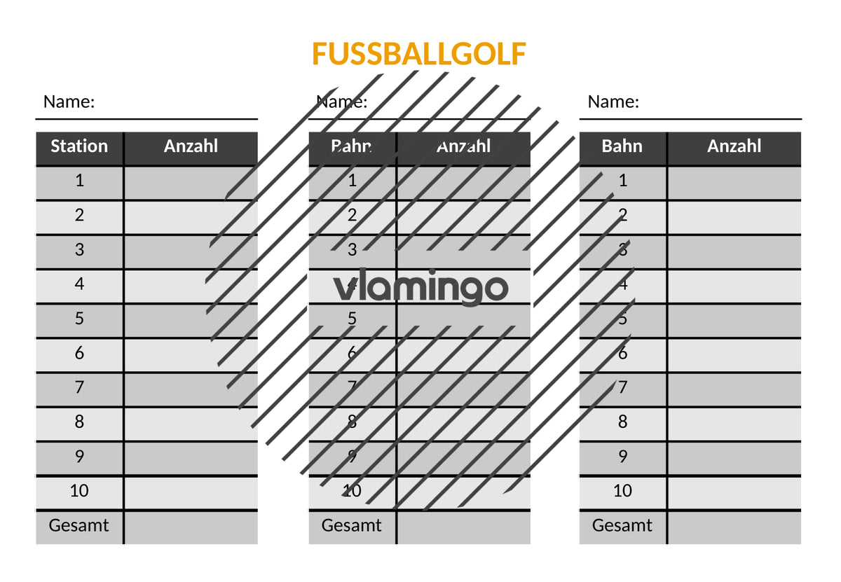 Fußballgolf: 10 Stationskarten für den Sportunterricht