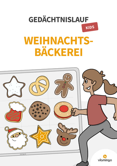 Gedächtnislauf für Kids: In der Weihnachtsbäckerei (Sportunterricht)
