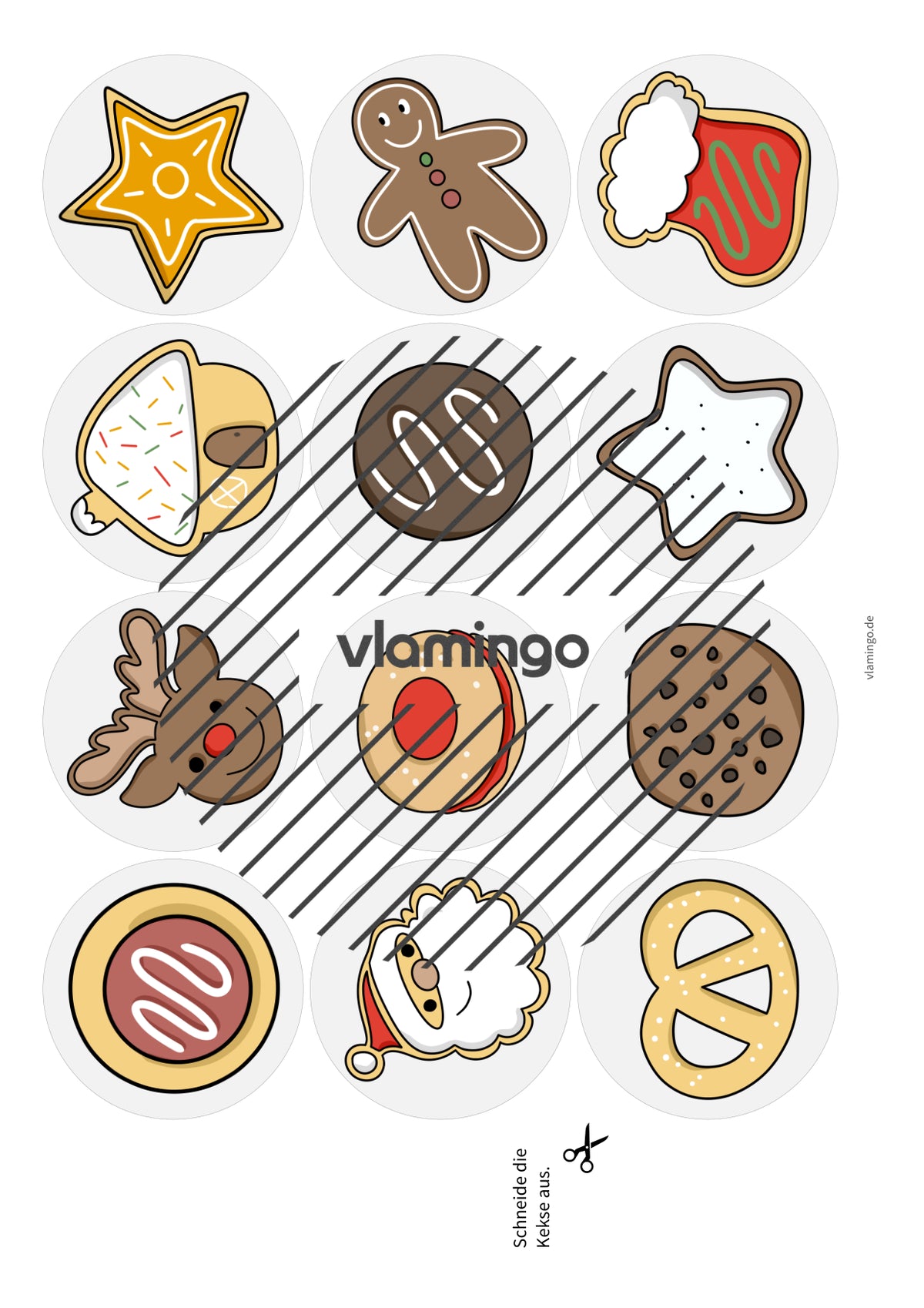Gedächtnislauf für Kids: In der Weihnachtsbäckerei (Sportunterricht)