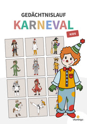 Gedächtnislauf für Kids: Karneval & Fasching (Sportunterricht)