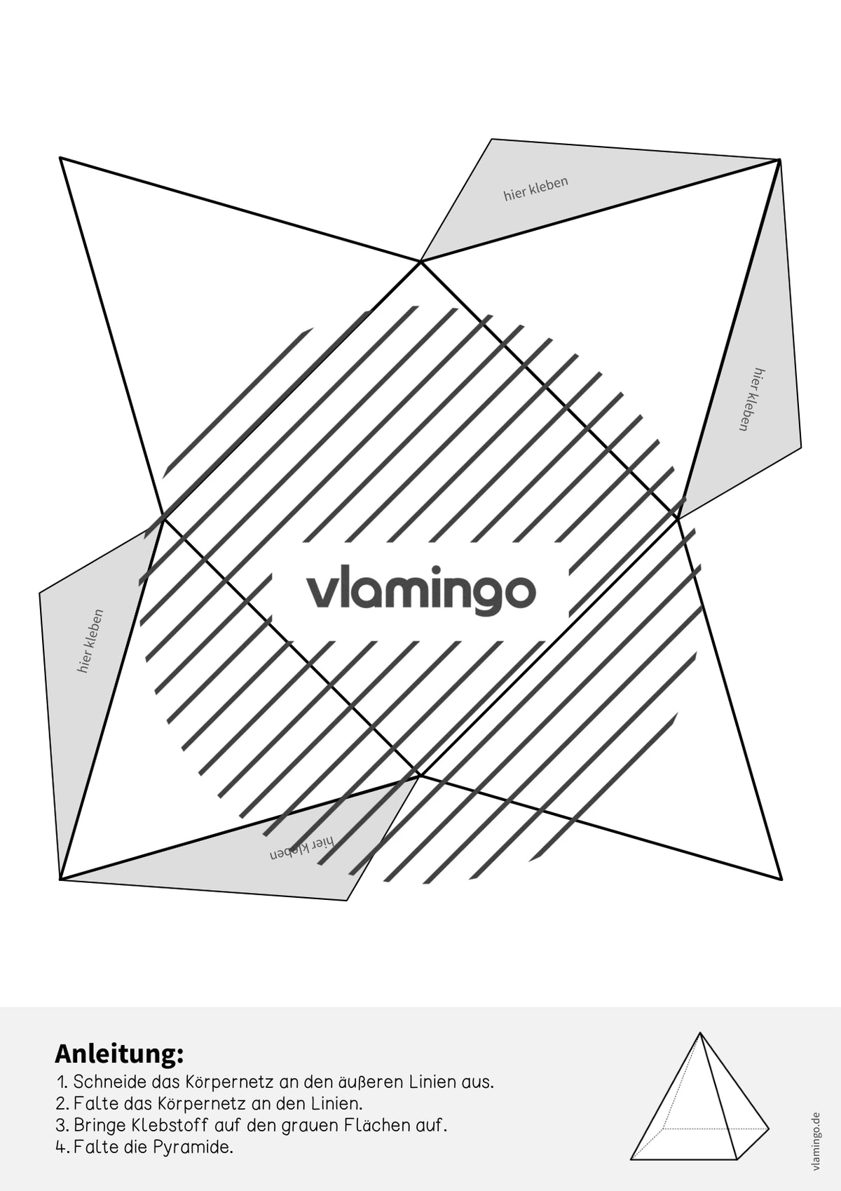Geometrische Körper: Bastelvorlagen (Körpernetze)