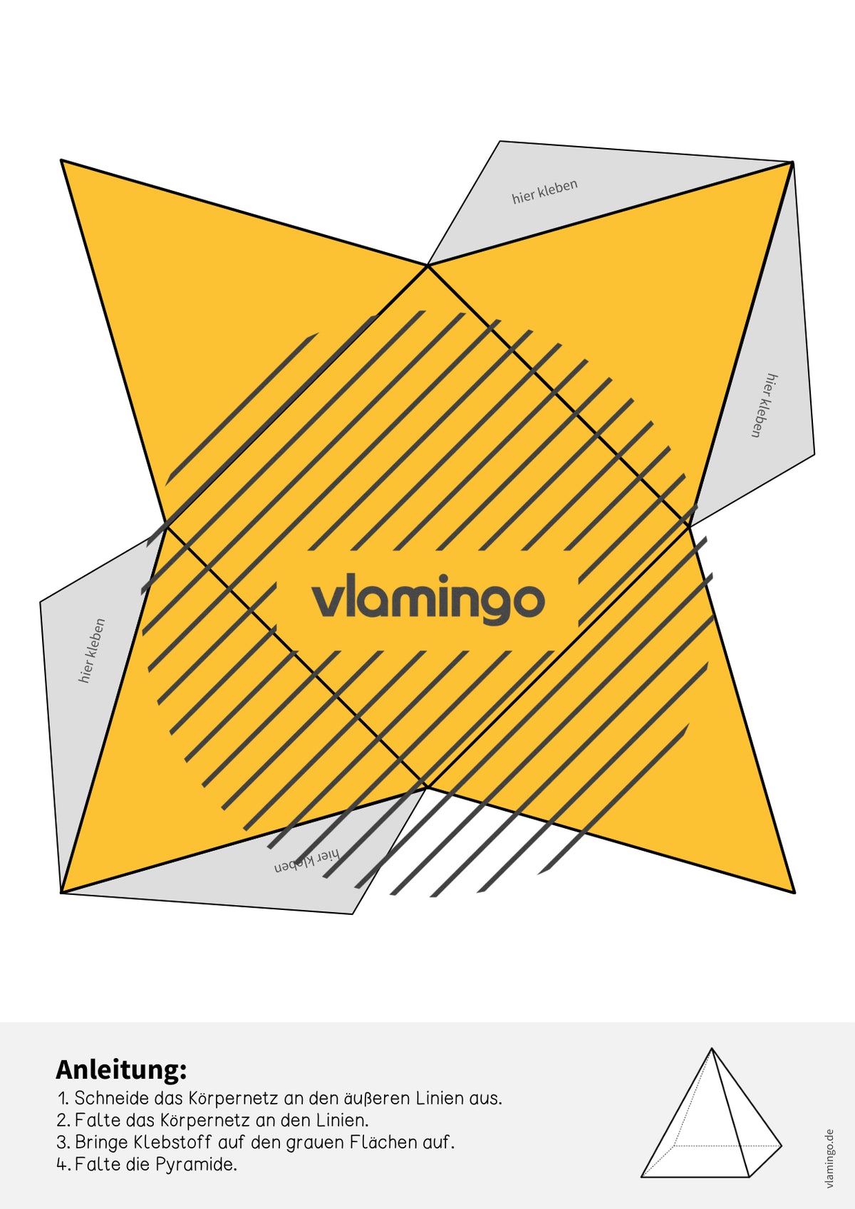 Geometrische Körper: Bastelvorlagen (Körpernetze)