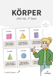 Geometrische Körper: Wer hat...?-Spiel (3. - 4. Klasse)
