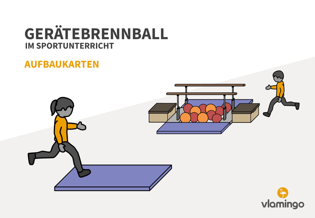 Gerätebrennball: 20+ Aufbaukarten für den Sportunterricht