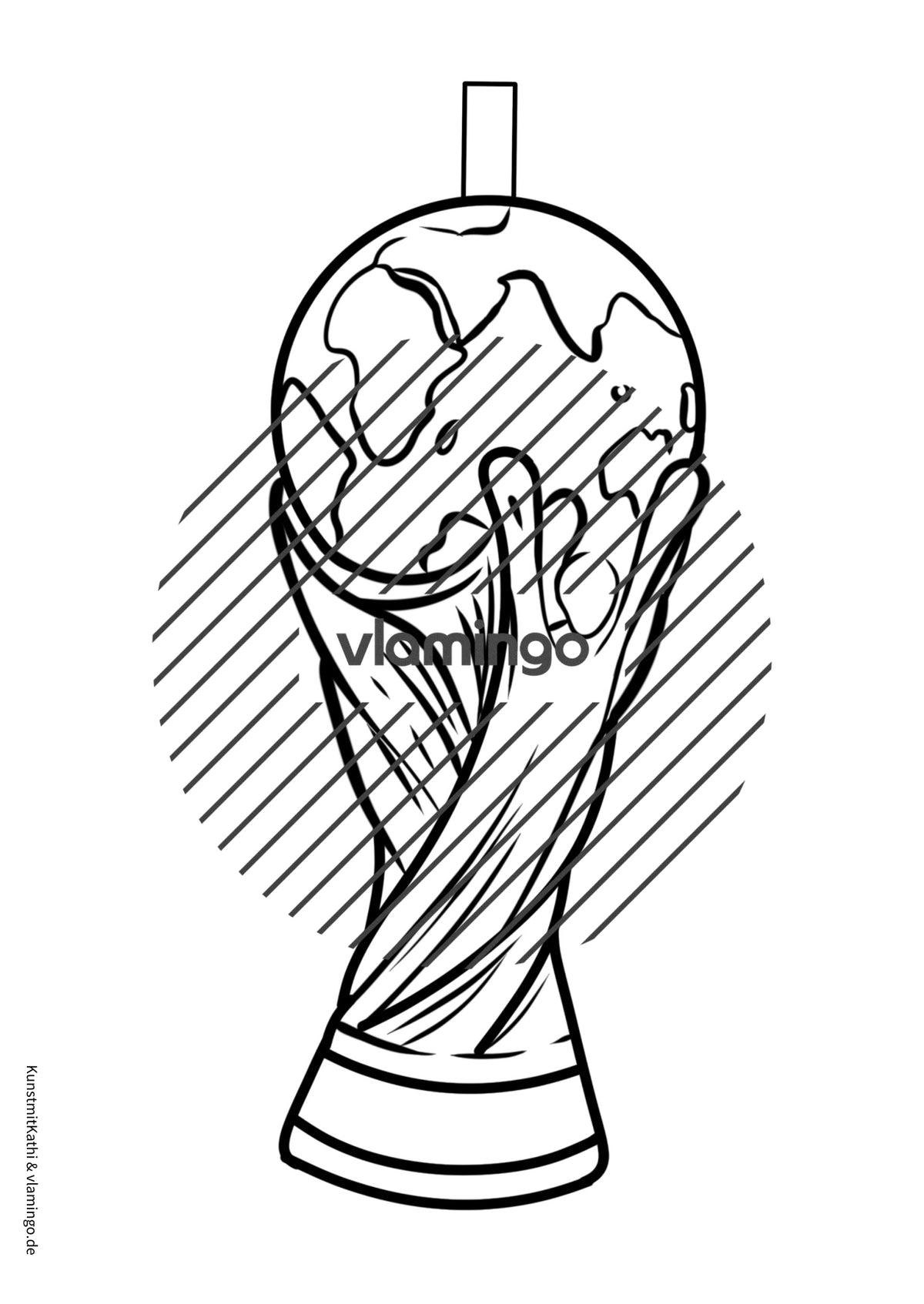 Fußball-WM 2026: Girlande für den Klassenraum
