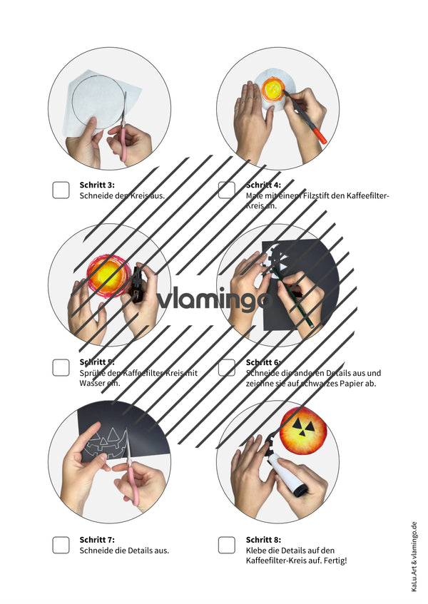 Imágenes de Halloween con filtrado de café: instrucciones para una manualidad en la clase de arte