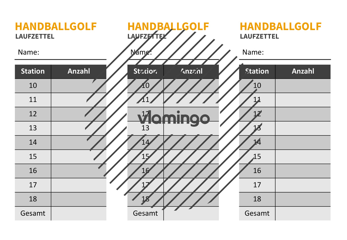 Handballgolf: 34 Stationskarten für den Sportunterricht