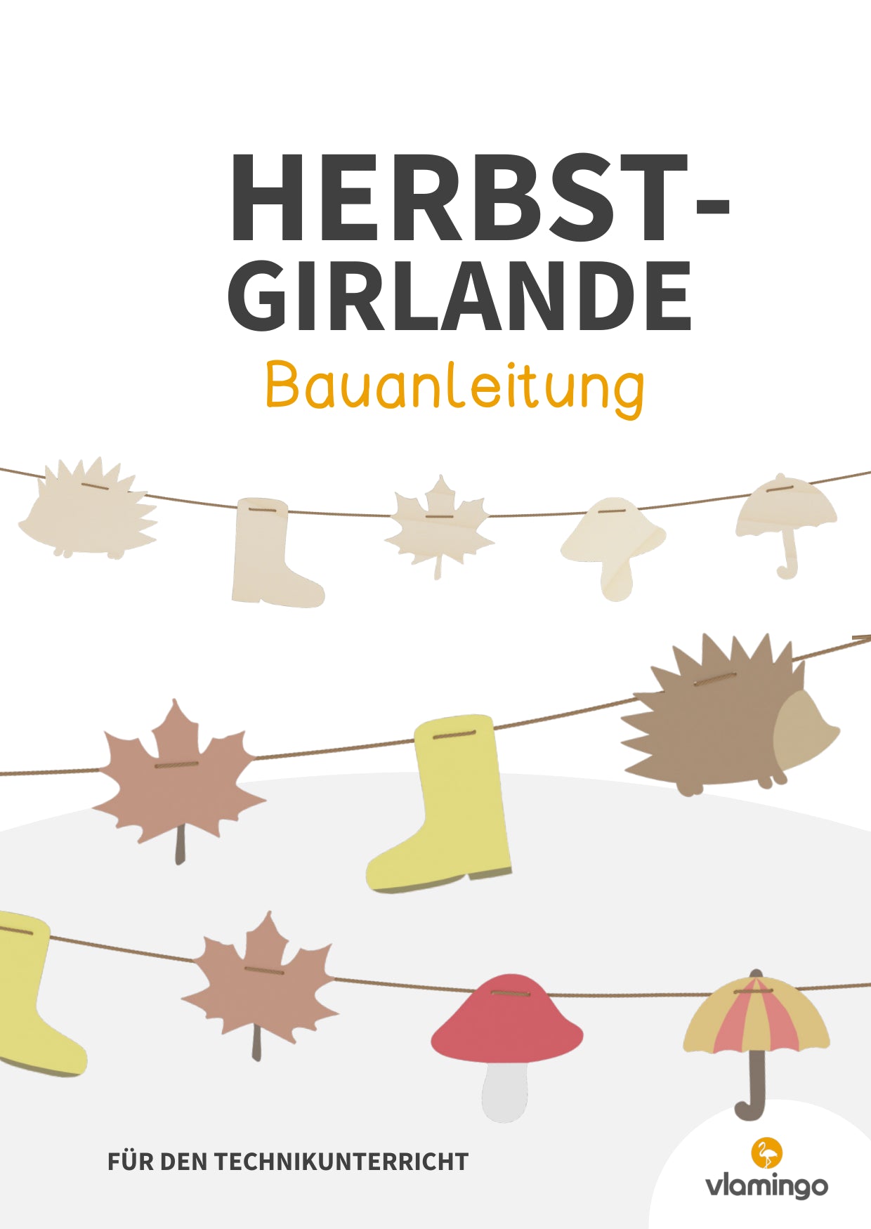Herbst-Girlande: Bauanleitung für den Werk- und Technikunterricht