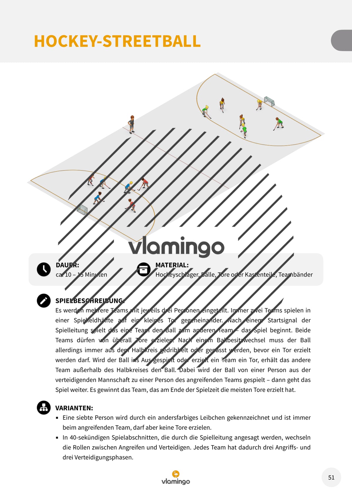 Hockey & Floorball: 50 Spiel- und Übungsformen für den Sportunterricht