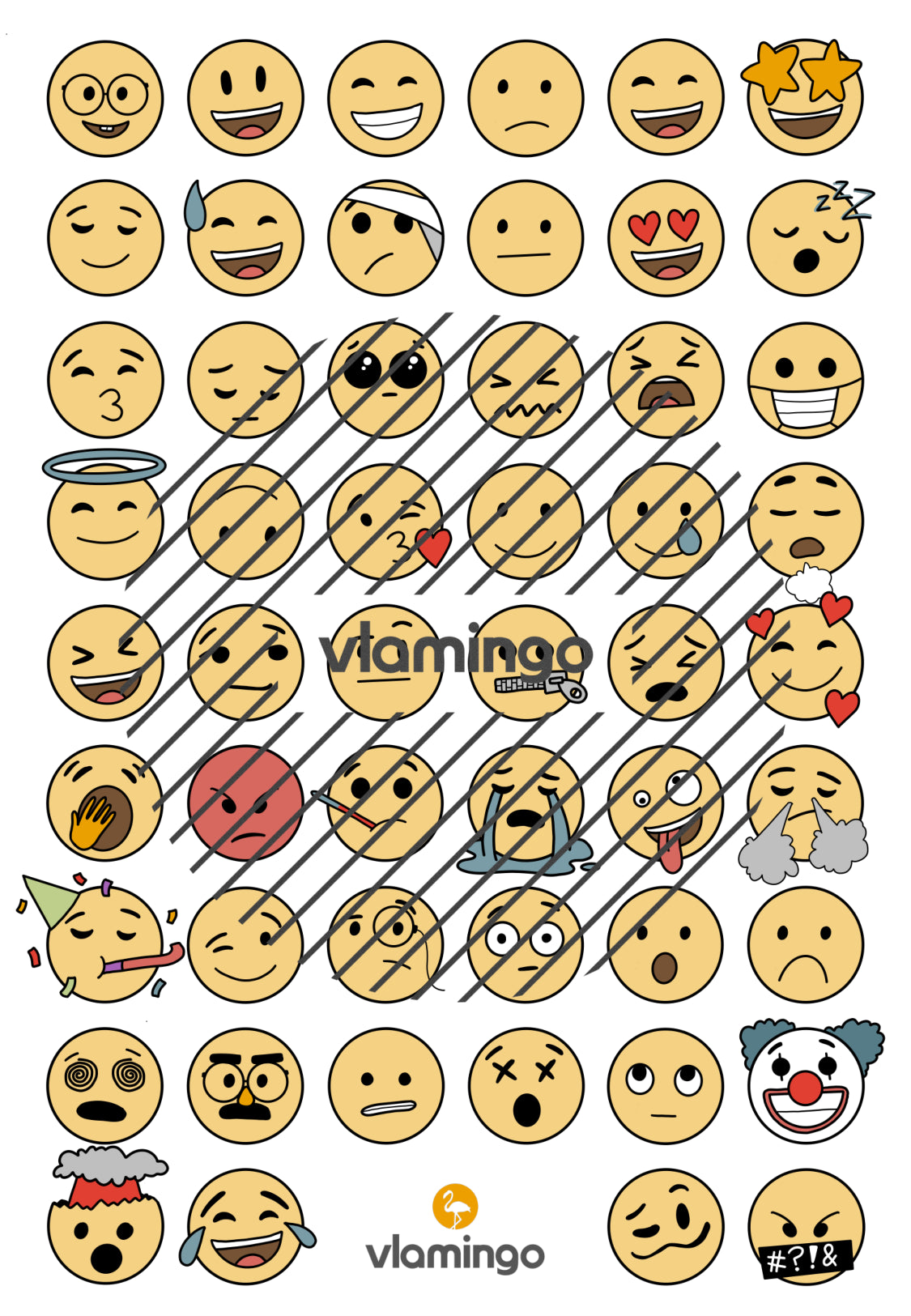 100+ Icons: Smileys & Emojis (Cliparts)