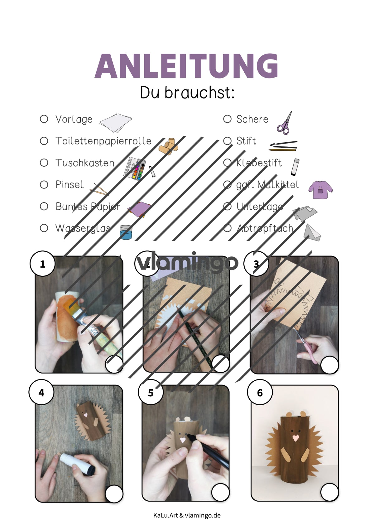 Igel: Bastelidee für die Osterzeit