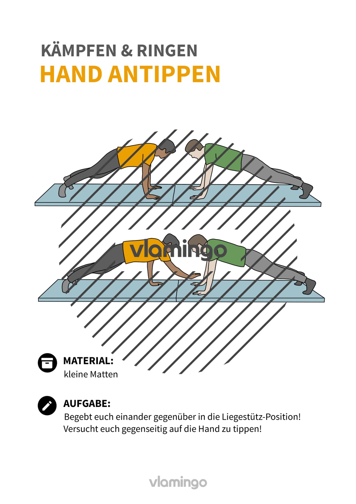 Kämpfen & Ringen: 30+ Stationskarten & Begleitmaterial für den Sportunterricht