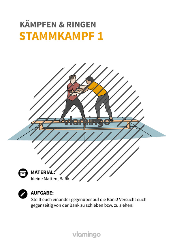 Kämpfen & Ringen: 30+ Stationskarten & Begleitmaterial für den Sportunterricht